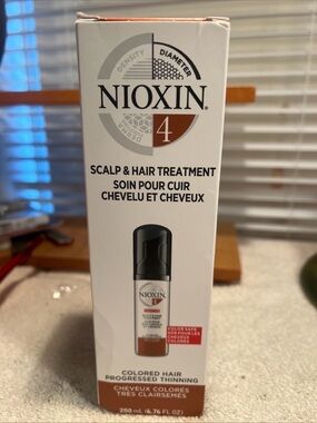 Nioxin System 4 Scalp & Hair Treatment - Colored Thinning 6.76 oz NEW Authentic